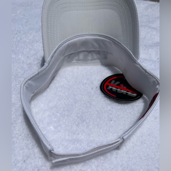 White Sun Visor Tennis Visor Hat With New York Logo - Picture 7 of 9